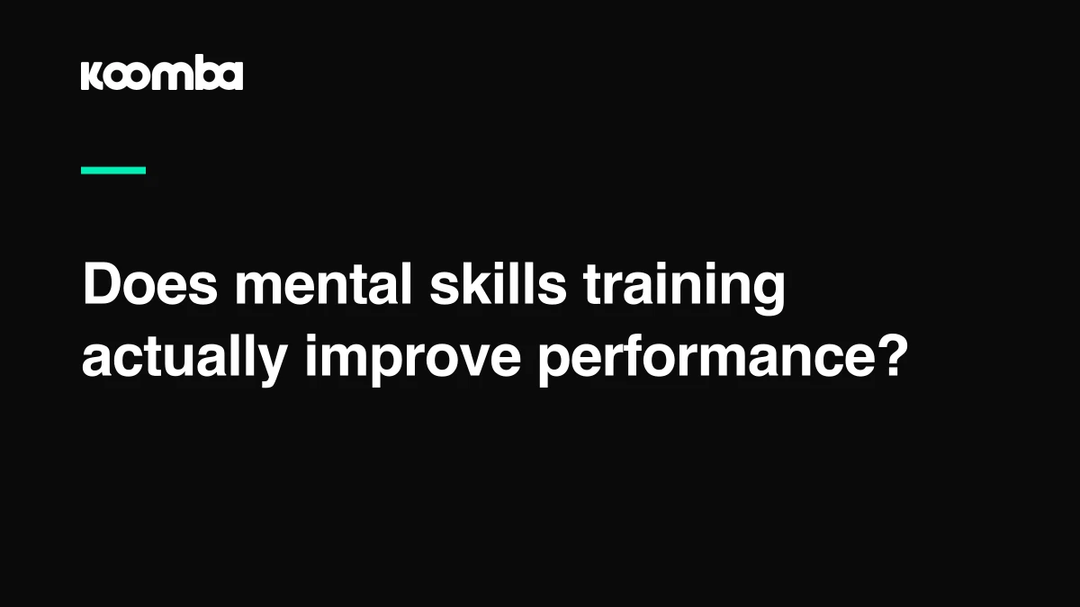 Does Mental Skills Training Actually Improve Athletic Performance?